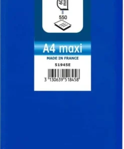 60 mm Ringband PP (Polypropeen) A4 4 Ringen Blauw