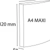 Exacompta 33 mm Presentatieringband PP (Polypropeen) A4 4 Ringen Zwart