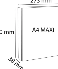 Exacompta Kreacover 20 mm Elastomap PP (Polypropeen) A4+ 2 Ringen Wit 51821E 10 Stuks